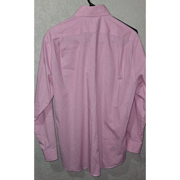 Lauren Ralph Lauren Slim Fit Mens Pink Dress Shirt 15.5 32/33 Cotton Stretch Non - Picture 5 of 7